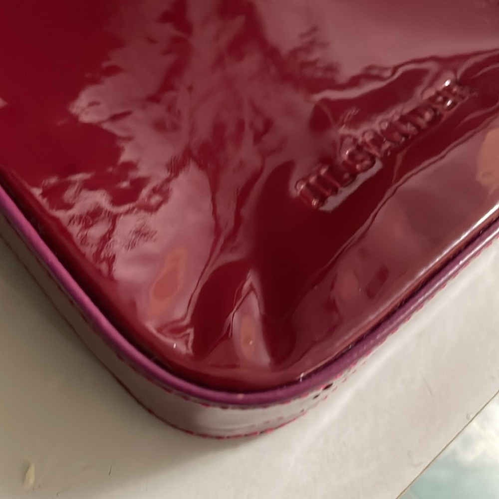 JIL SANDER Raspberry  💕Small Evening Clutch Bag - Picture 9 of 12
